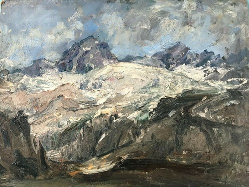 ölgemälde expressiv alpen - 2x,