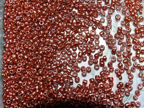 Kleine glasperlen metallic - kleine,