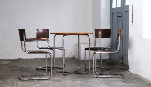 Bauhaus stahlrohrmöbel set - bauhaus,
