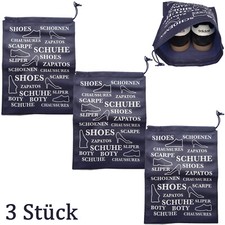 3x Schuhbeutel Wasserabweisend