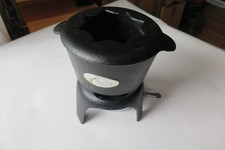 Käse Fondue Set Gusseisen Massiv Winterzeit Spiritusbrenner