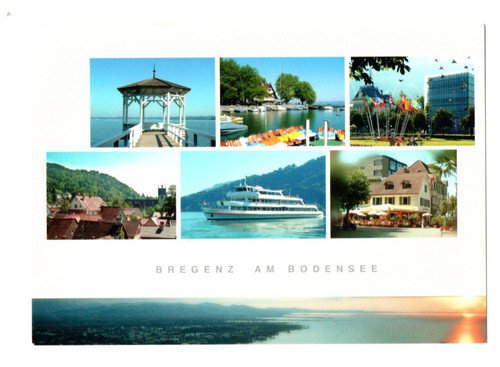 Postkarte bregenz bodensee - am,