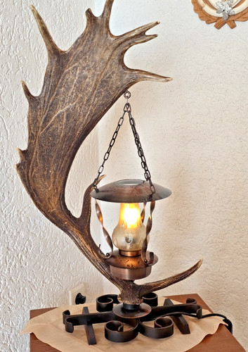 Große rustikale tischlampe - rustikale,