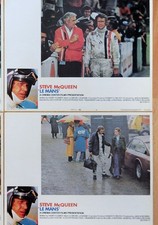 original 2 Kino /Cinema Aushangfotos "Le Mans" Steve McQueen Gulf Porsche 917