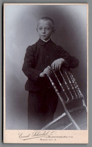 Cdv foto junge - foto, blankenburg