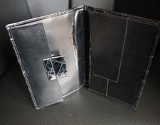 elegante Lederbrieftasche ,feinstes Kalbsleder mit Kroko Prägung,  70er Jahre