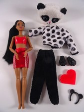 Barbie Vollgelenkpuppe mit Panda-Kostüm Mattel HHG22 wie abgebildet rar (19145)