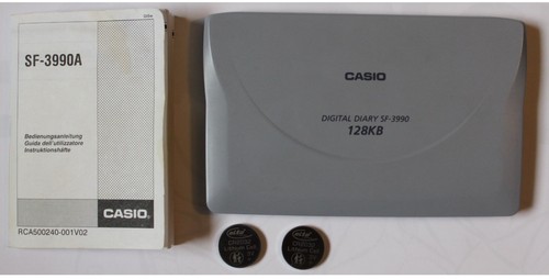 Casio digital diary - "digital, diary"