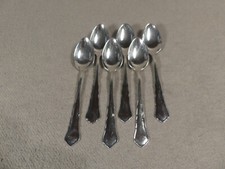 WMF 2100 Chippendale 6 Mokkalöffel  10,6 cm 90er Silberauflage