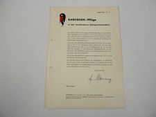 Rabewerk Pflüge für Schlepper Deutz Eicher Fendt Porsche IHC Prospekt 1962