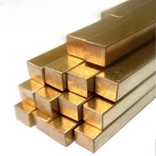 Messing Stange MS60 Vierkant