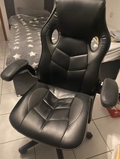 Gaming Stuhl Bürostuhl Schwarz Verstellbar Gepolstert Leichte Nutzung