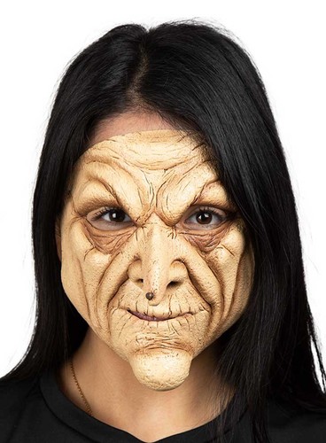 Waldschrat hexe halbmaske - waldschrat,