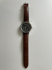 Armbanduhr, Avialic Drive, Wasserdicht 3 ATM, rund mit schwarzem Ziffenblatt