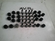 Original VW Polo 6R Radschrauben Satz Felgenschlösser Kappen Kugelbund