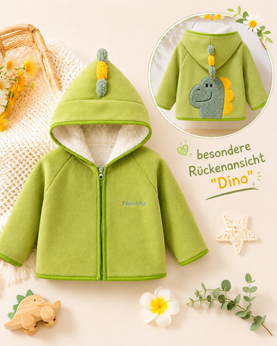 Warme fleecejacke mit kapuze - warme,