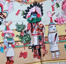 HERMES PARIS 90 KACHINAS TUCH