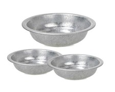 Runde Zinkwannen als