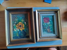 bilder 2x Blumen -  Motiv mit Rahmen