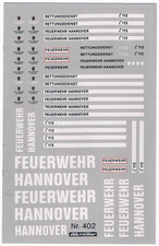 1:87 Decals "Feuerwehr