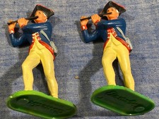 2 x Elastolin # 9135/1 Regiment Specht 18. Jahrh. 7 cm Pfeifer im Marsch