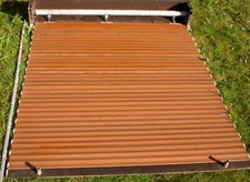 Vorbaurollladen Rolladen  Aluminium Alu braun, 130 cm breit,  150 cm hoch