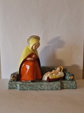 Madonna Mit Kind Porzellan Gruppe Handbemalt Mit Vier Kerzenhalter 