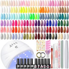 40 Farben Set Gel Nagellack Nagel Set Mit UV-Licht Nail Art Maniküre Kit DE