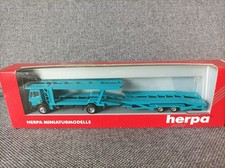 Herpa 1:87 in OVP; 141567 MB SK`88 PKW-Autotransporter-Hängerzug (grün; neutral)