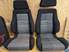 RECARO ls Monza Schwarz Sitzbezüge VW Opel Bmw Nur Innenbahnen 