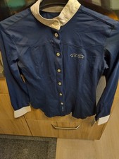 sehr schönes ANIMO Langarm Turniershirt Blau Gr. 34 neu