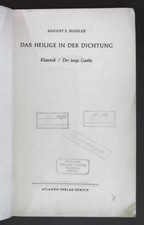 Das heilige in der Dichtung