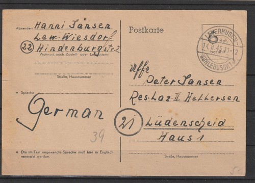 Ganzsache karte - ganzsache,