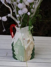 Keramik-Krug Winterlandschaft