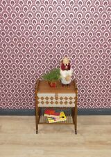 60er 70er Jahre Nähkasten Aufbewahrung Box auf Rollen beige/braun retro vintage