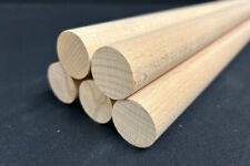 5 Rundstäbe Buche Ø ca. 28 x 1150 mm Holzrundstäbe Rundstab Kleiderstange B-Ware