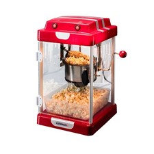 celexon CP1000 Retro Kino Popcorn Maschine + Stahlkessel 24,5x28x43cm 1,1kg rot