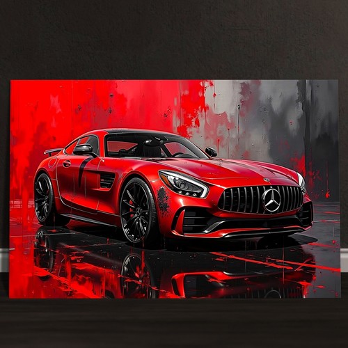 Wandbild mercedes amg - mercedes,