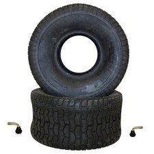 Reifen Set (2 Stück) 20x10-8 TL schlauchlos inkl. 2x Ventil für Rasenmäher