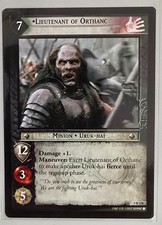 LOTR TCG ! LIEUTENANT OF ORTHANC 4R158 ! THE TWO TOWERS !