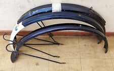 KONVOLUT - 4x Fahrrad Schutzbleche Hollandrad / Nostalgie / Vintage - Blau