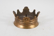 Q40M15- Bronze Kerzenhalter Leuchter Darstellung einer Krone um 1880 (?)
