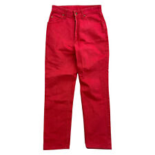 Vintage Lee Jeans Virginia High Waist Mom Jeans W31 L29 Rot Himbeer