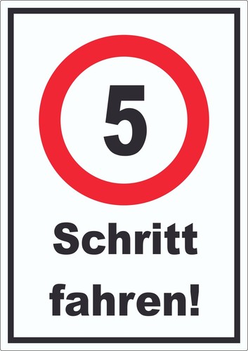 Schritt fahren h - schritt, km/h
