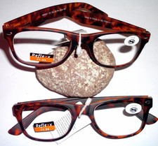 Wenn Lesebrille...dann Retro - Nerd - braun - eckig  +2,0  NEU