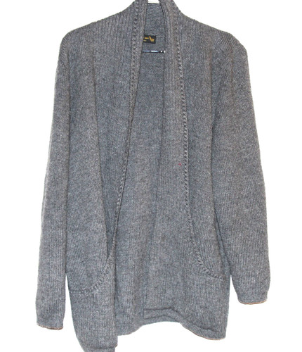 Alpaka strickjacke grau - strickjacke,