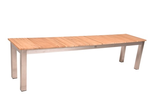 Bank dallas edelstahl teak fsc - bank,