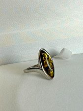 Silberring mit Bernstein