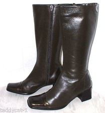 Hochw. Italienische Lederstiefel ~ braun ~ Gr. 37,5 ~ fast neu ~ BRUNELLA