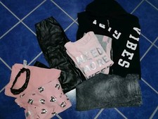 Mädchen Jeans Hosen Jacke Sweat Pullover Set Gr. 170/176